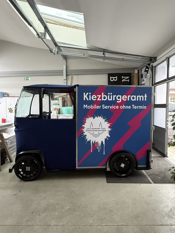 Mobiles Kiezbürgeramt für den Bezirk Friedrichshain-Kreuzberg